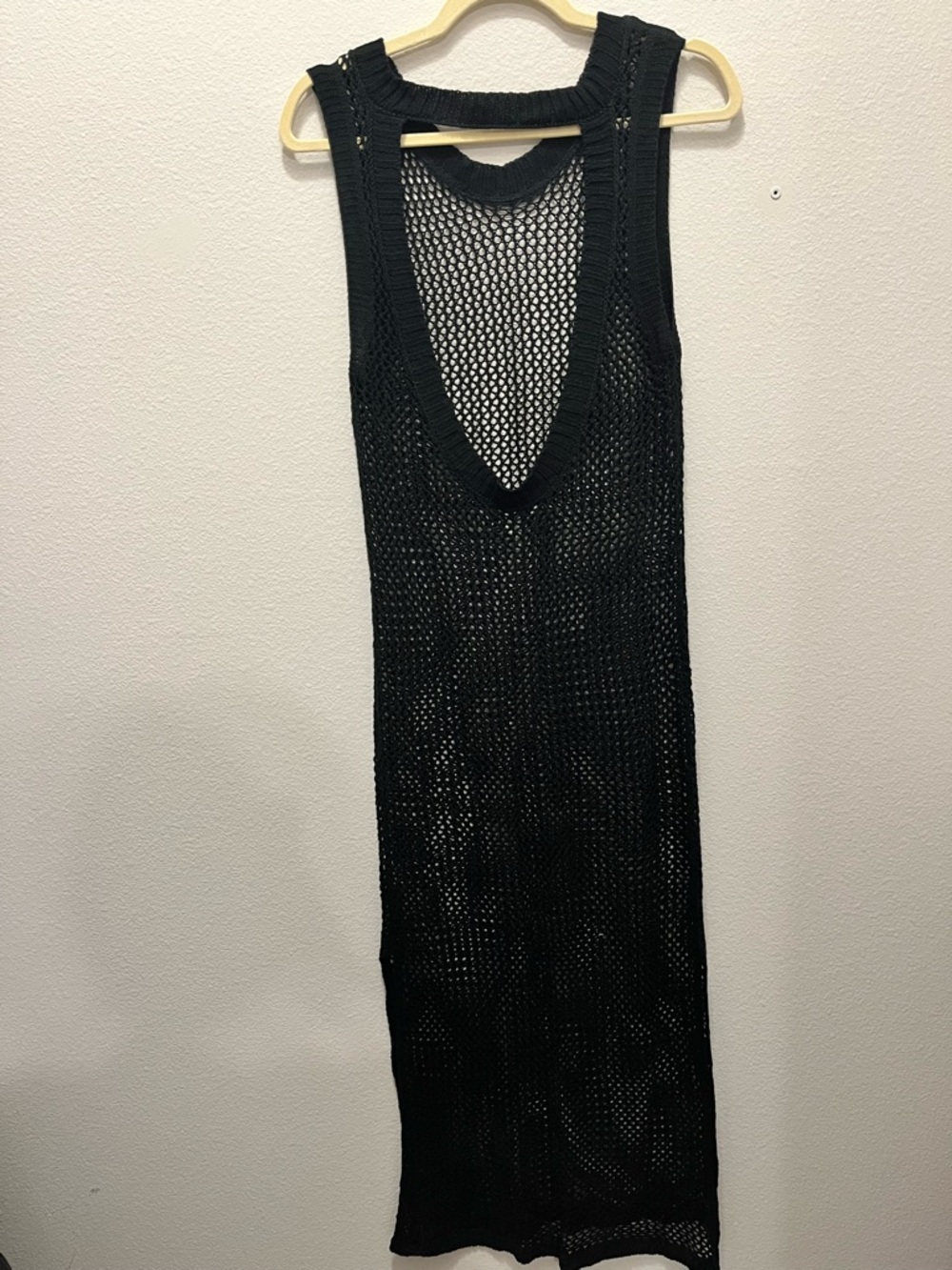 NWOT Black Mesh Swim Cover-Up Dress - Women - Picture 3 of 4